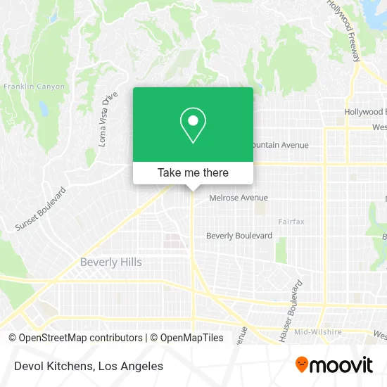 Devol Kitchens map
