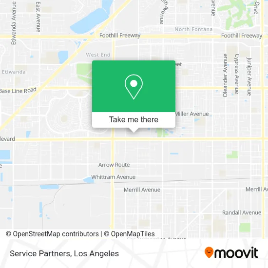 Service Partners map