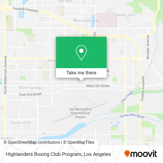 Highlanders Boxing Club Program map