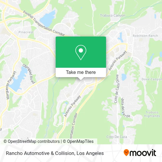 Rancho Automotive & Collision map