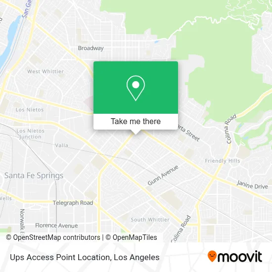 Ups Access Point Location map