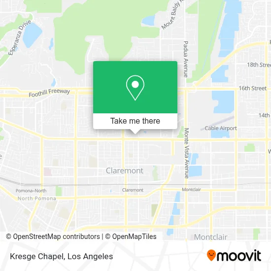 Kresge Chapel map