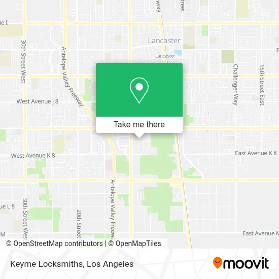 Keyme Locksmiths map