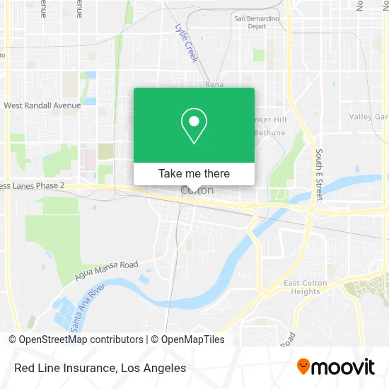 Red Line Insurance map