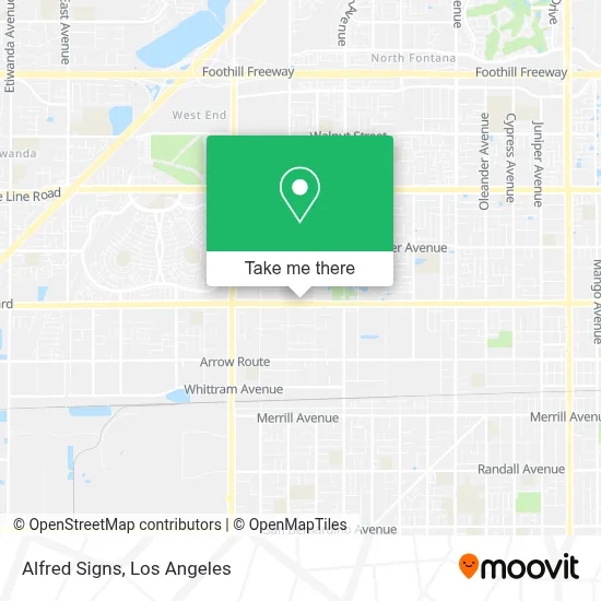 Alfred Signs map