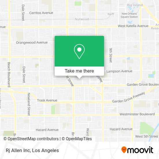 Rj Allen Inc map