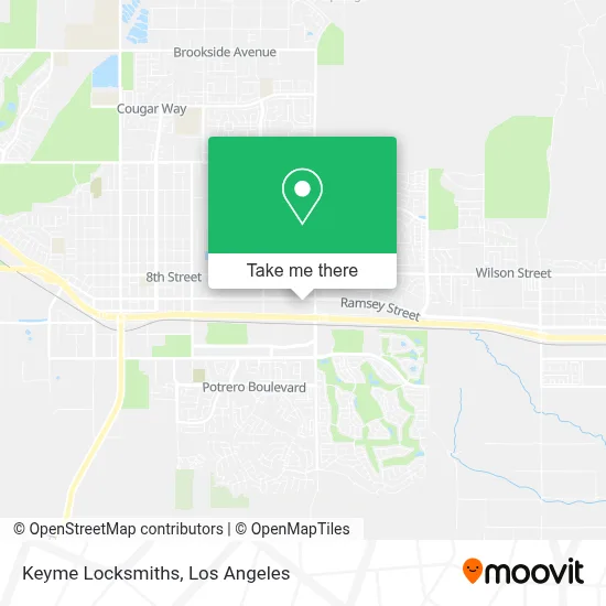 Keyme Locksmiths map