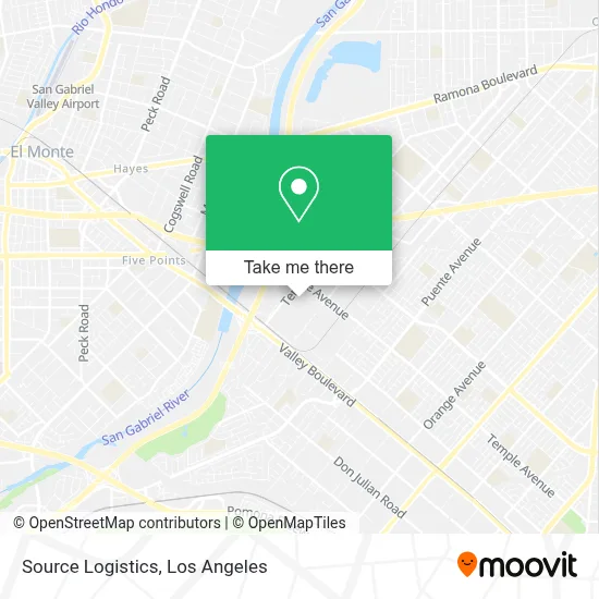 Source Logistics map