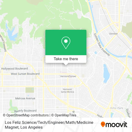 Los Feliz Science / Tech / Engineer / Math / Medicine Magnet map