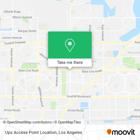 Ups Access Point Location map
