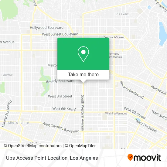 Ups Access Point Location map