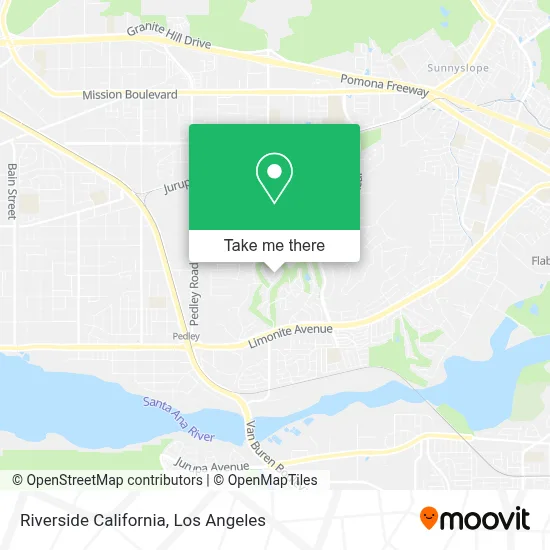 Riverside California map