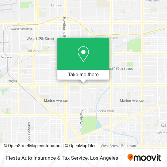 Fiesta Auto Insurance & Tax Service map