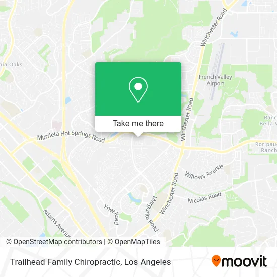 Trailhead Family Chiropractic map