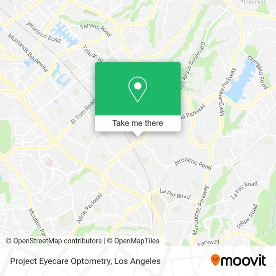 Project Eyecare Optometry map