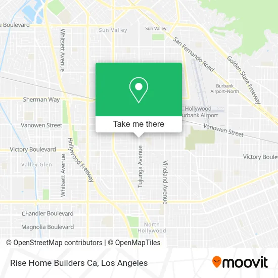 Rise Home Builders Ca map