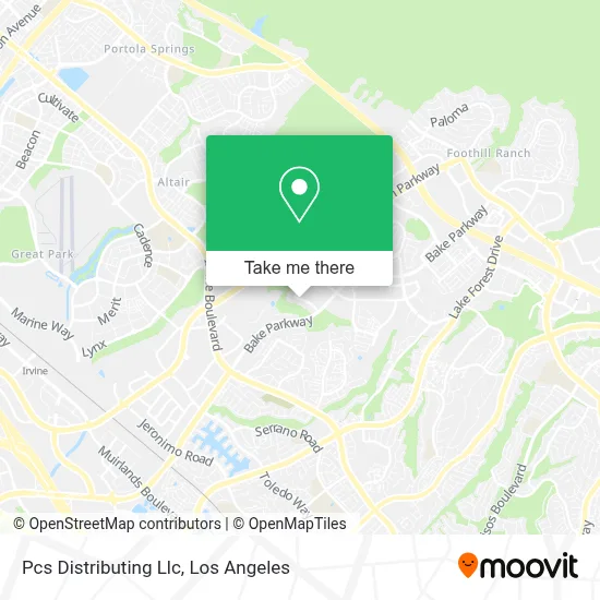 Pcs Distributing Llc map