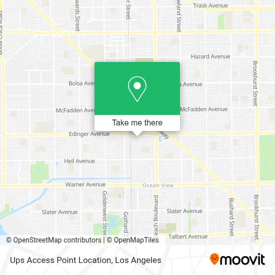 Ups Access Point Location map