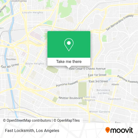Fast Locksmith map