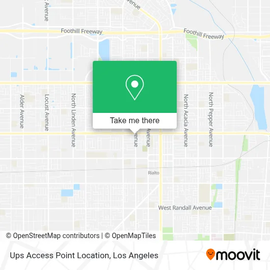 Ups Access Point Location map