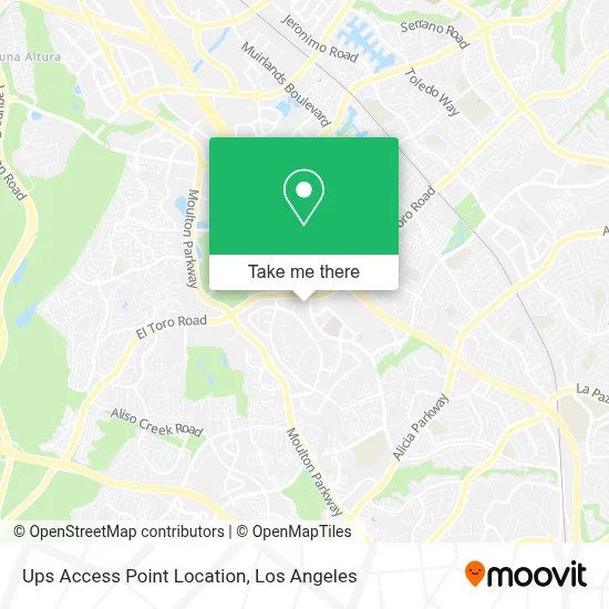 Ups Access Point Location map