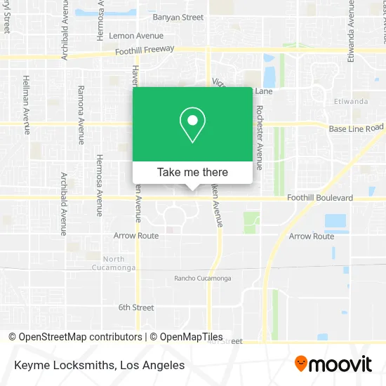 Keyme Locksmiths map