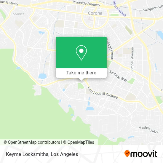 Keyme Locksmiths map