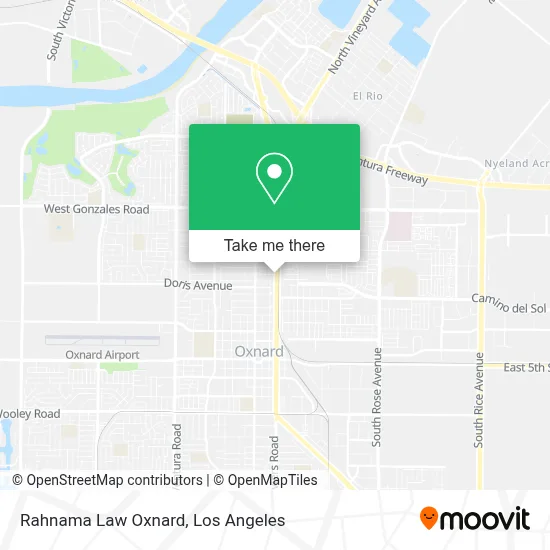 Rahnama Law Oxnard map