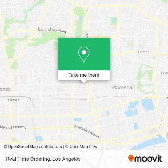Real Time Ordering map