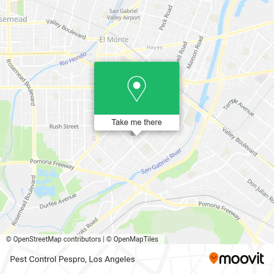 Pest Control Pespro map