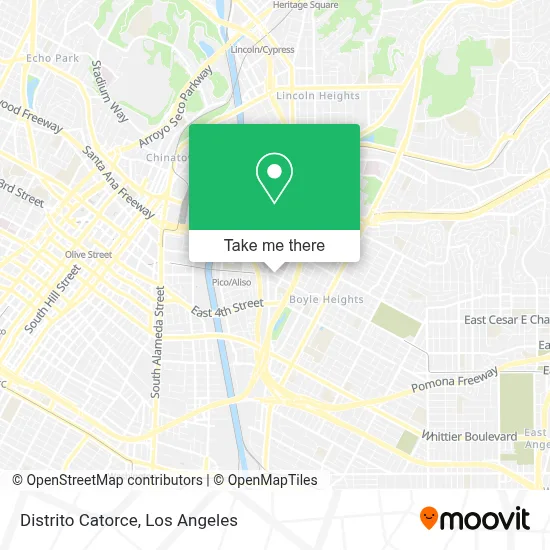 Distrito Catorce map