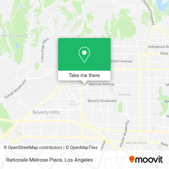 Rationale Melrose Place map