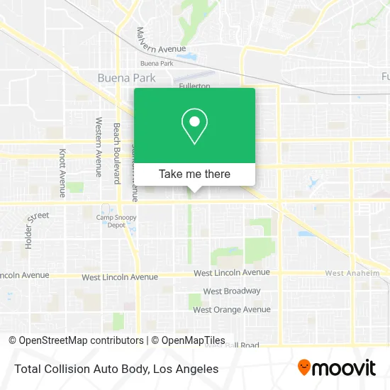 Total Collision Auto Body map