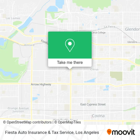 Fiesta Auto Insurance & Tax Service map