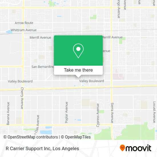 R Carrier Support Inc map