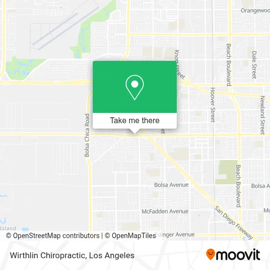 Wirthlin Chiropractic map