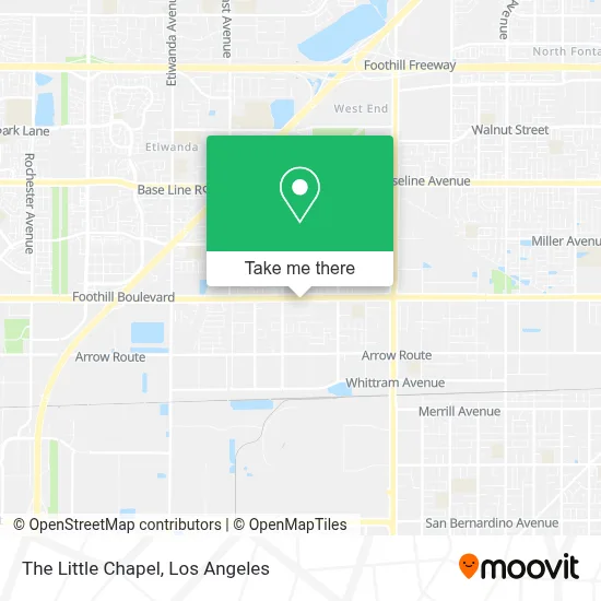 The Little Chapel map