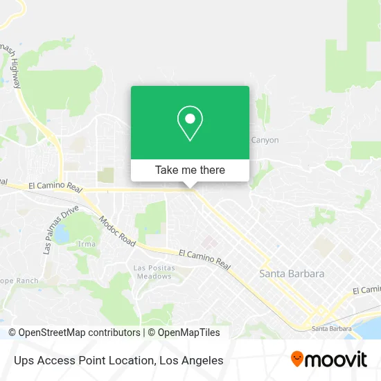 Ups Access Point Location map