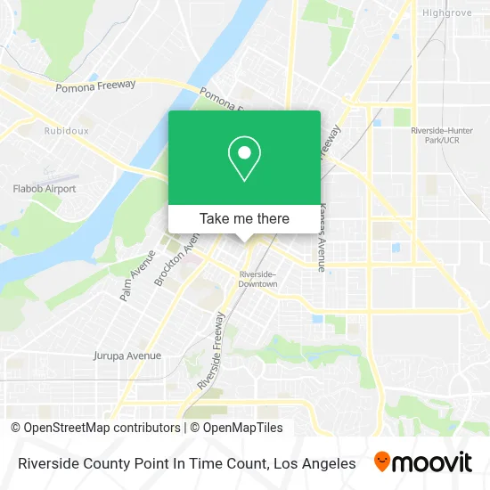 Riverside County Point In Time Count map
