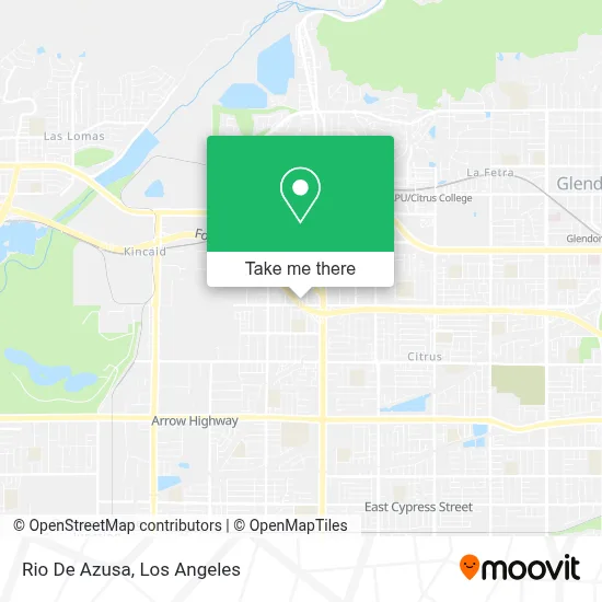 Rio De Azusa map