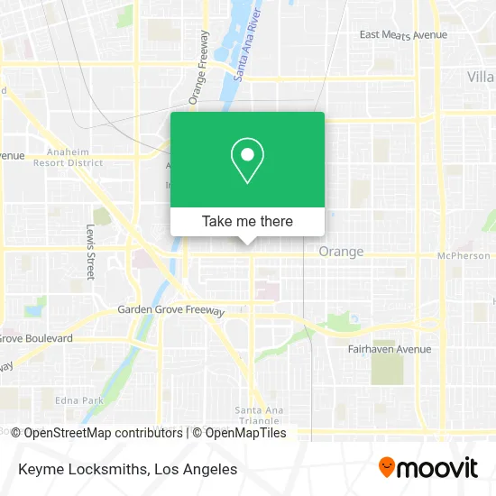 Keyme Locksmiths map