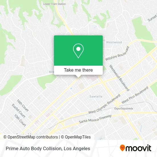 Prime Auto Body Collision map