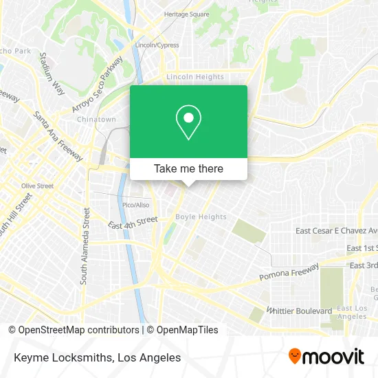 Keyme Locksmiths map