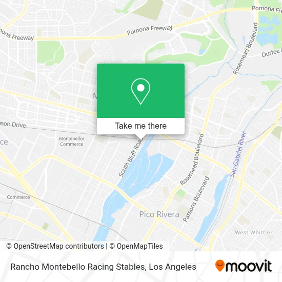 Rancho Montebello Racing Stables map