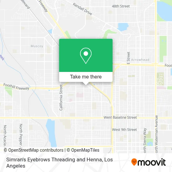 Simran's Eyebrows Threading and Henna map