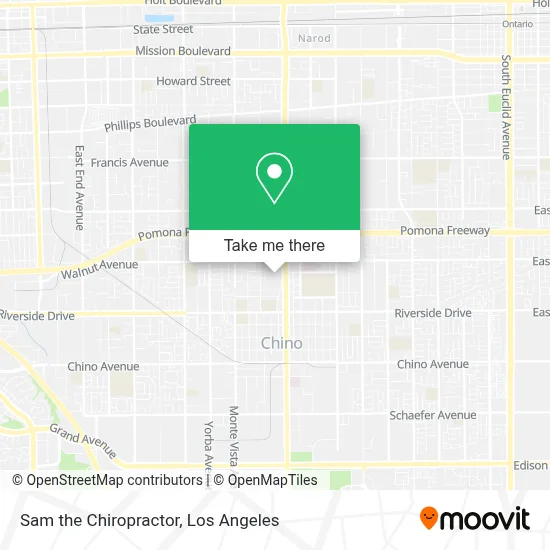 Sam the Chiropractor map