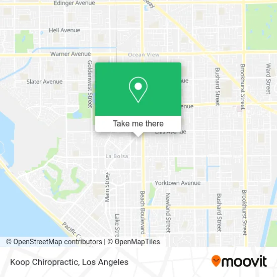 Koop Chiropractic map