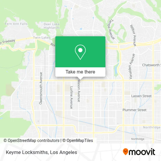 Keyme Locksmiths map