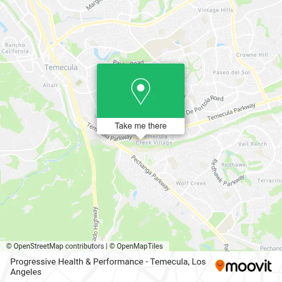 Progressive Health & Performance - Temecula map