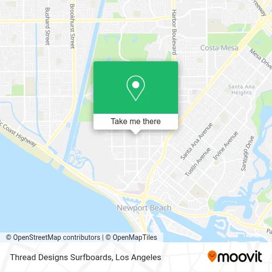 Thread Designs Surfboards map